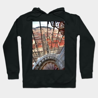 Lisbon. Elevador de Sta. Justa. Lift Hoodie